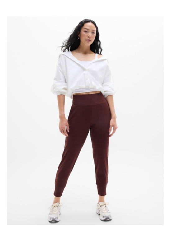 Athleta Pants - Women's Athleta Venice High Rise Joggers Size Medium, Garnet Athletic Pants